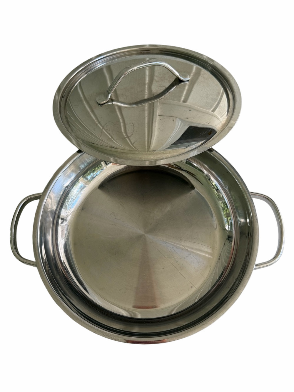 Cuisinart Gratin Pan 9.5” 18/10 Stainless Steel 1993 With Lid Model 925-24